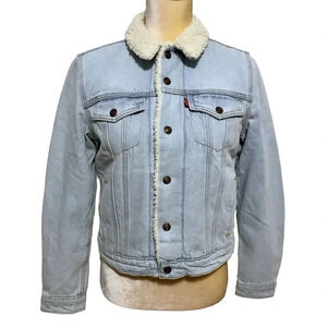 Levi's NWT Sherpa Lined Original Trucker Jacket Women S
